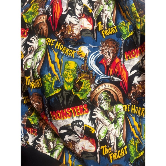 Monsters Horror Classic Movie Characters Graphic Print  Womens XL Skirt - Picture 2 of 7